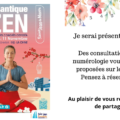 Samedi 9, dimanche 10 et lundi 11 novembre 2024 – salon atlantique zen – St Jean de Mont 85