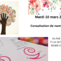 Mardi 10 mars 2026 – Consultation de numérologie – Au nid partagé – Challans